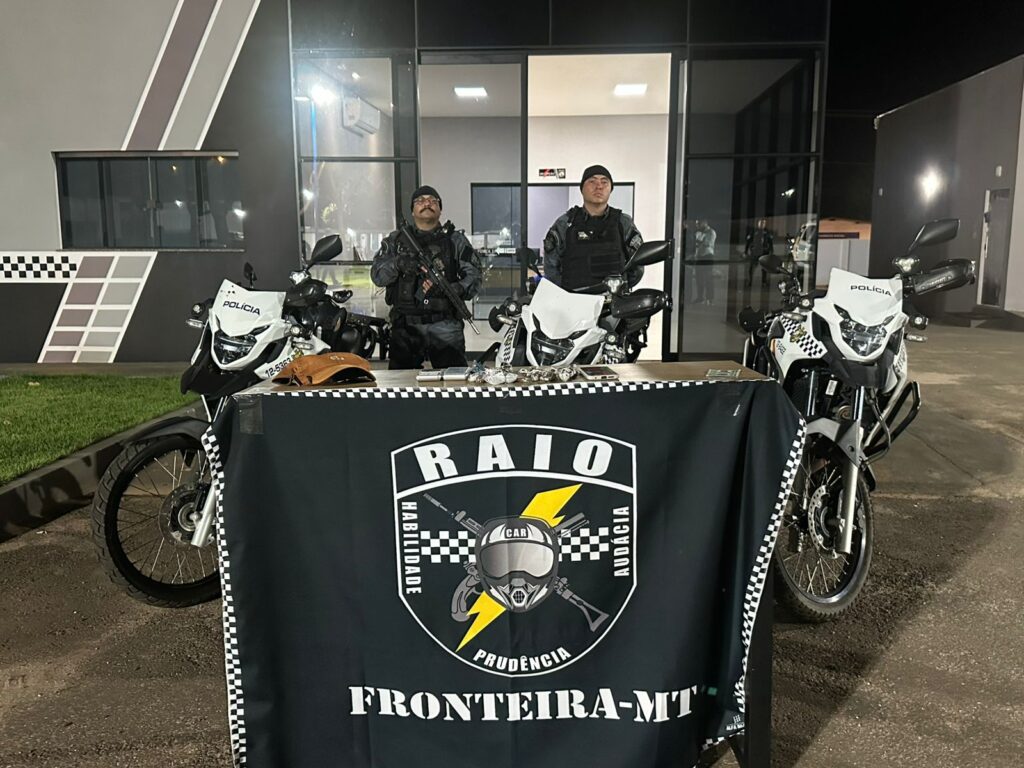 RAIO apreende drogas e balanças em operação no bairro São Pedro, em Pontes e Lacerda