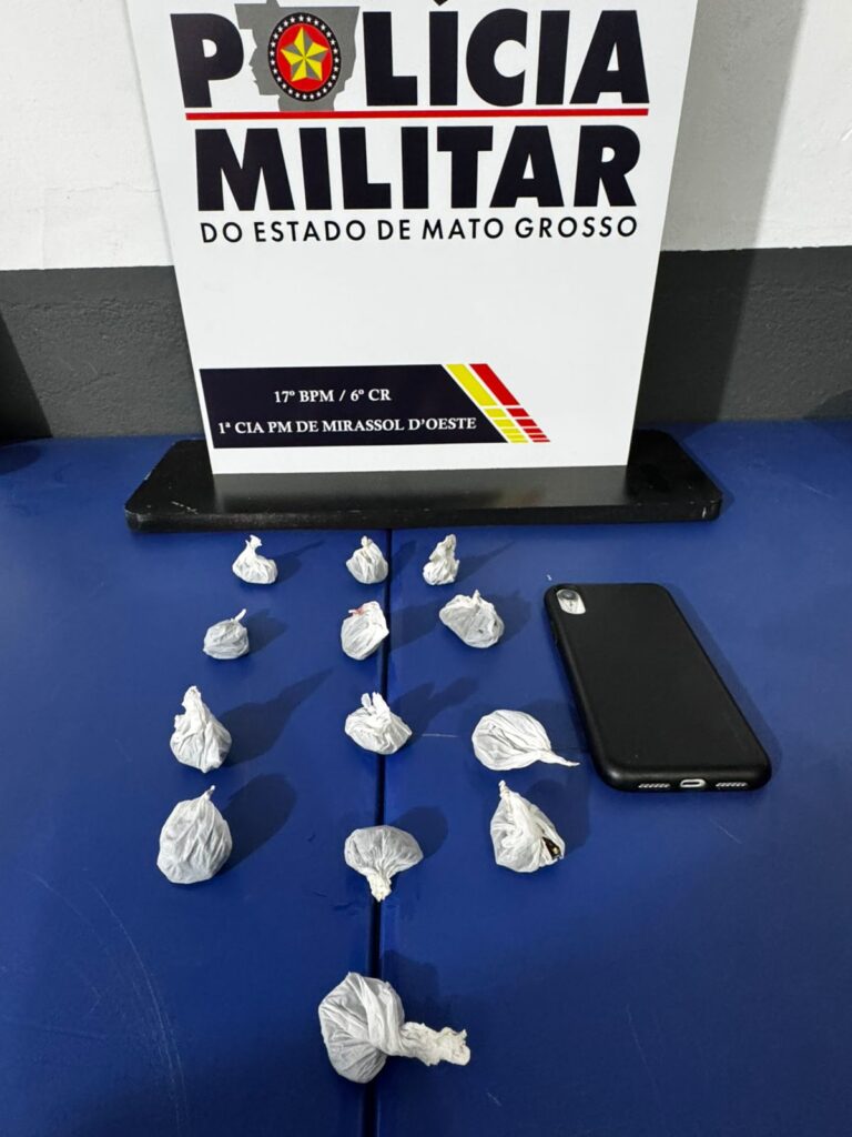 Adolescentes são apreendidos por tráfico de drogas em Mirassol D’Oeste